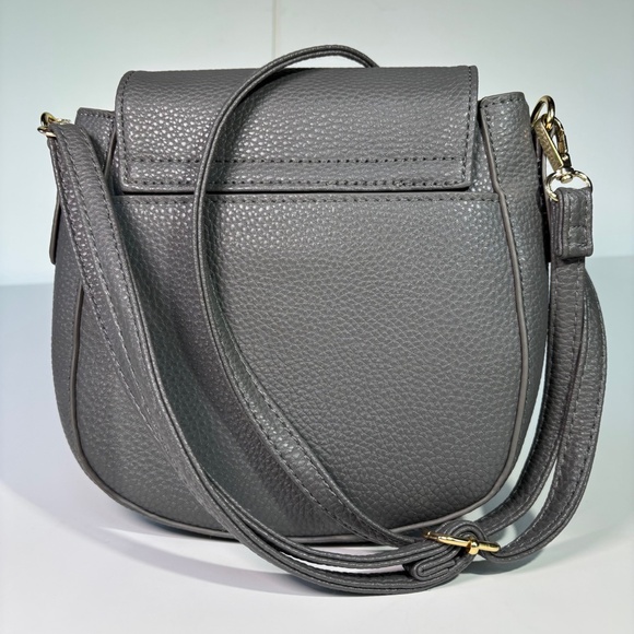 KEDZIE CAMDEN MINI MESSENGER CROSSBODY GRAY HANDBAG - Picture 2 of 7